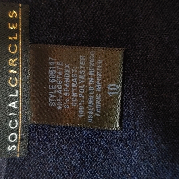 Social Circles Blue Glitter Sparkle Jacket and attached Undershirt Size 10 New - Picture 2 of 7